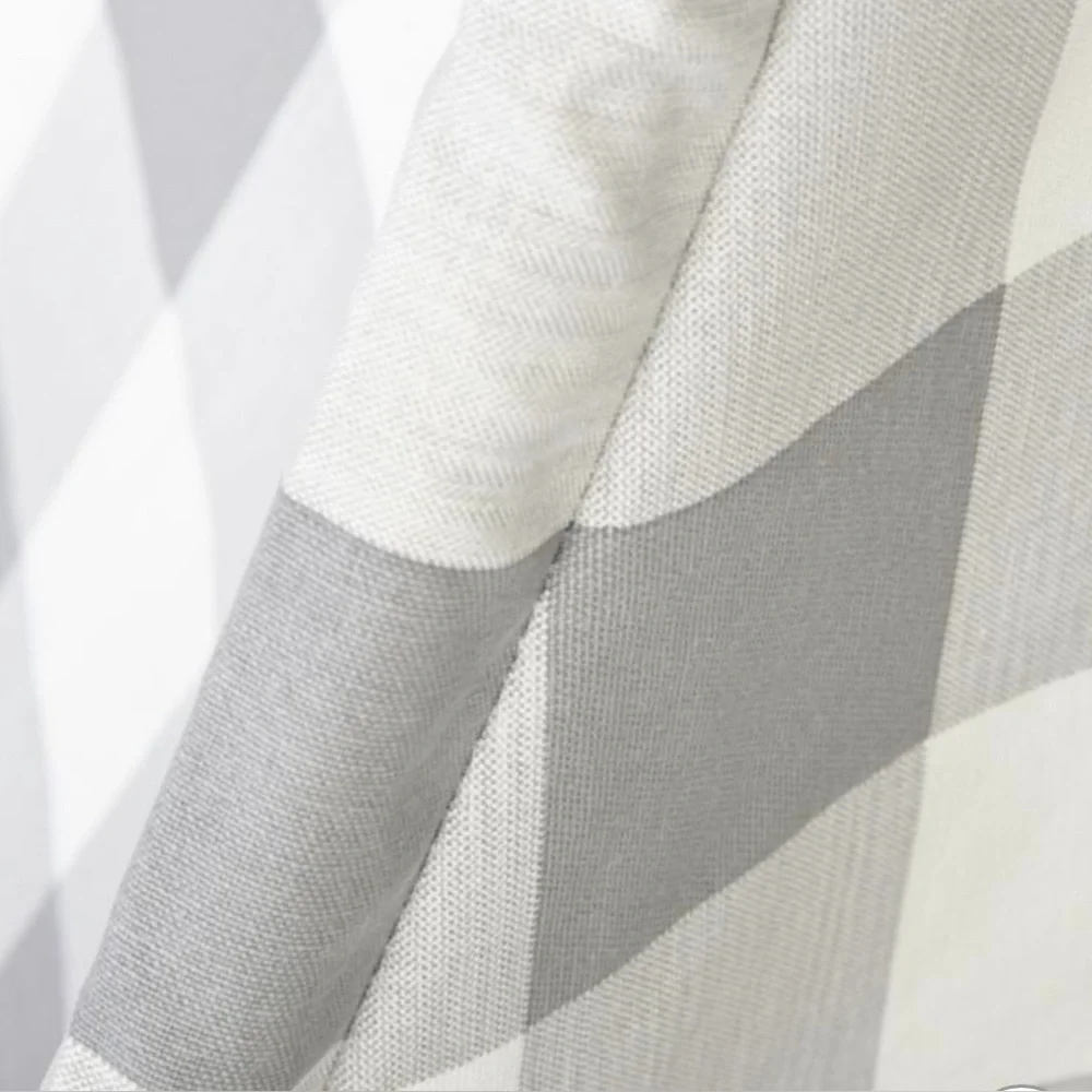 NEW Crate and Barrel Kids Grey And White Plaid Teepee Tent Play Tent - $199